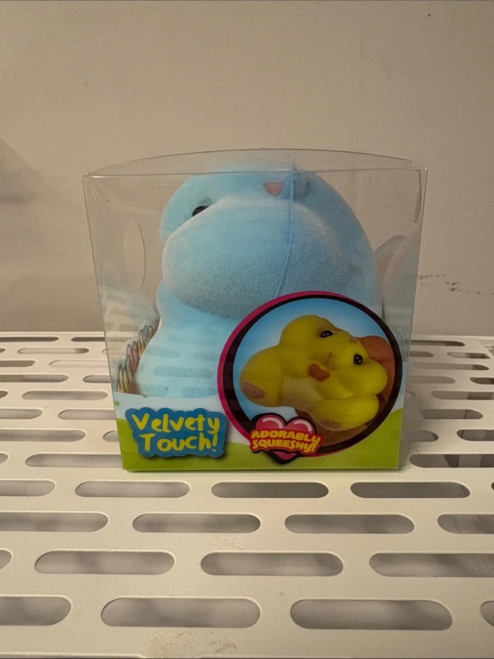 ✨ SqueeshYum VIRAL Velvet Hamster Squishy NWT Blue Slow Rise Sensory Toy 🐹
